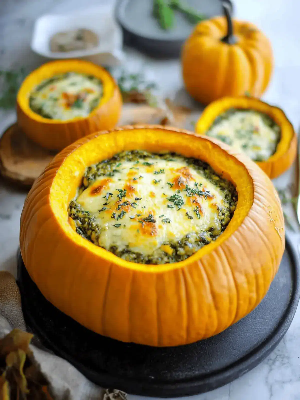 Cheese Stuffed Pumpkin