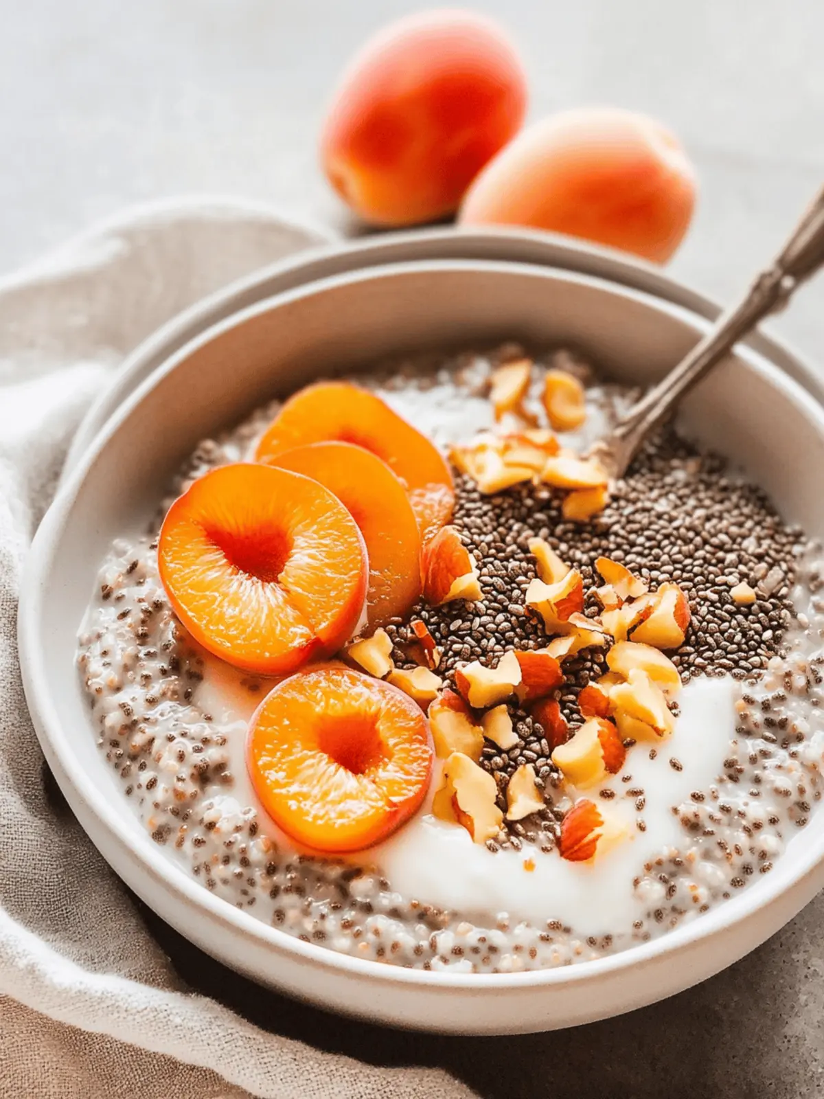 Chia Seed Porridge with Apricots