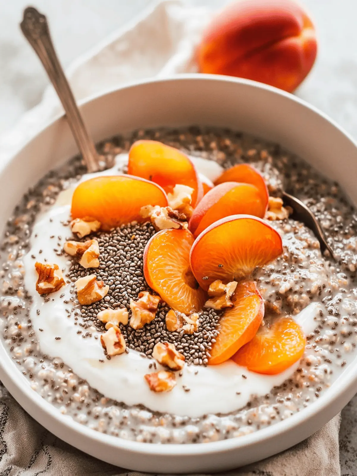 Chia Seed Porridge with Apricots