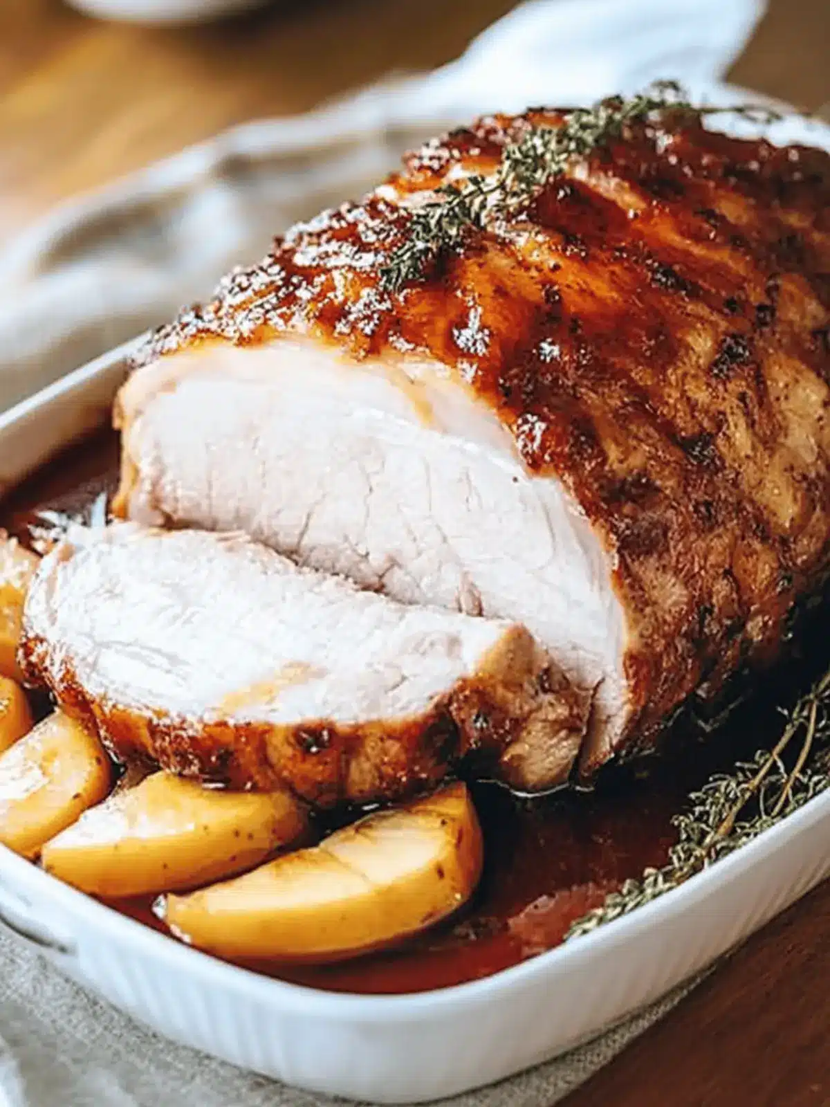 Pork Roast with Apple Brandy Glaze