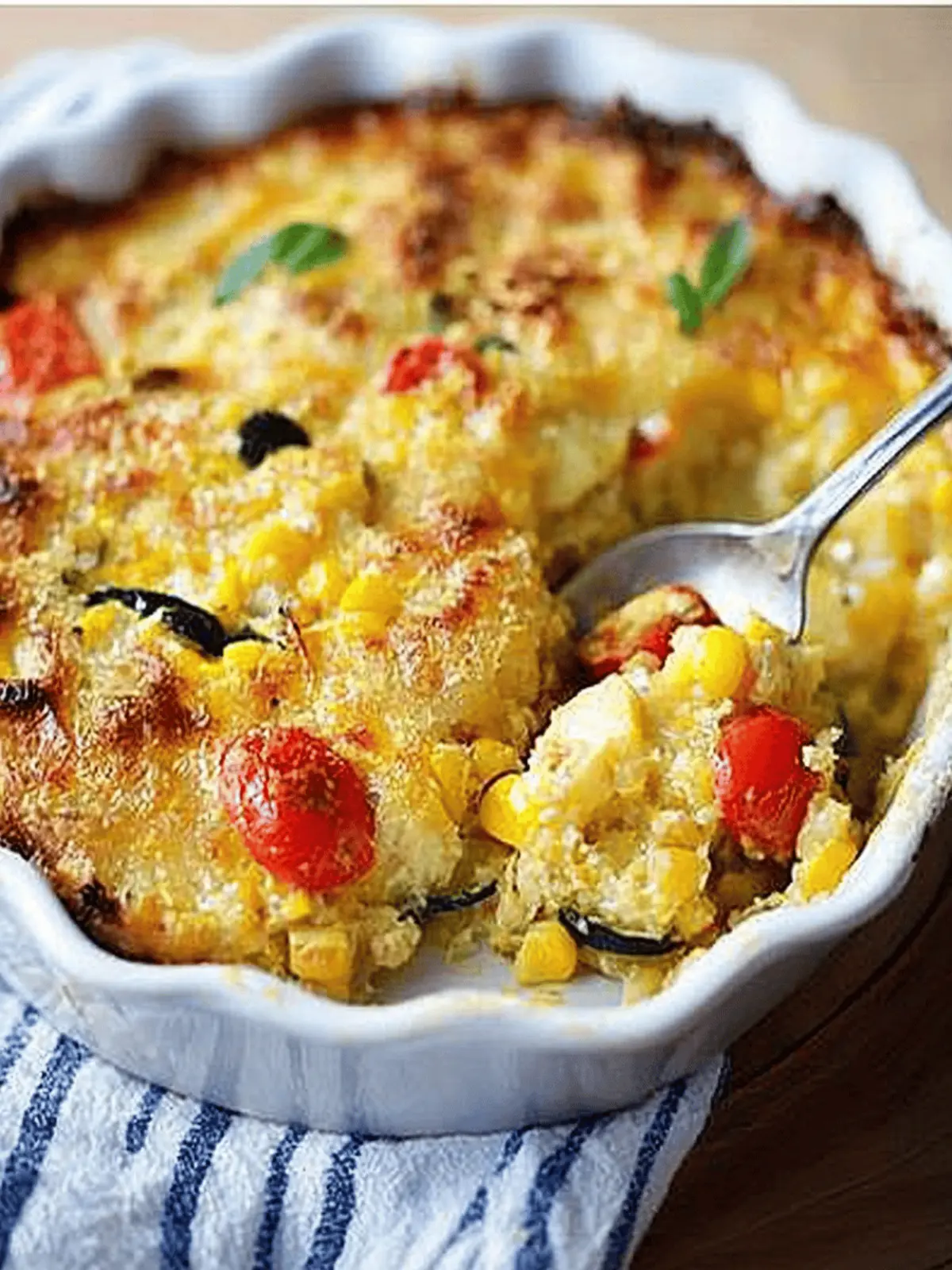 Corn and Vegetable Gratin With Cumin