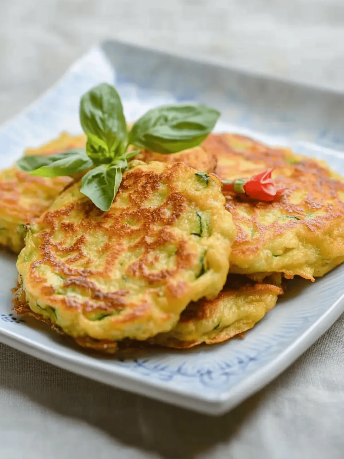 Zucchini Blossom Pancakes