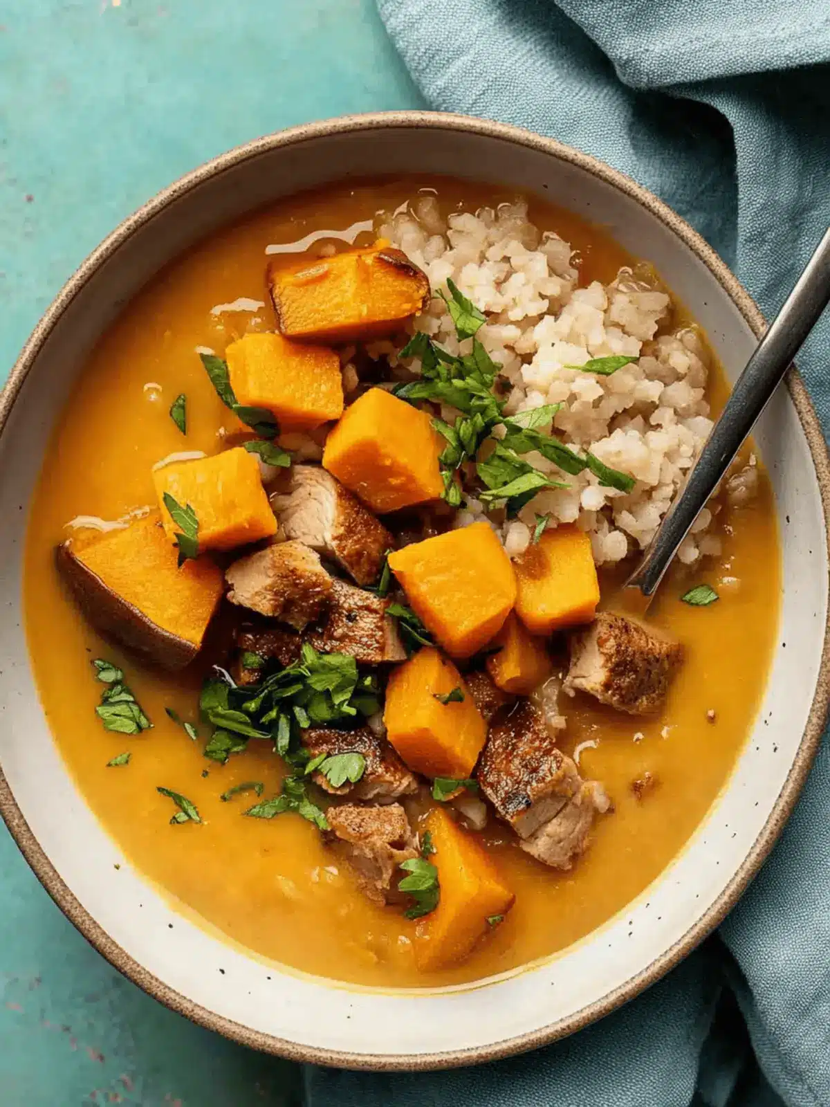 Turkey Sweet Potato Soup
