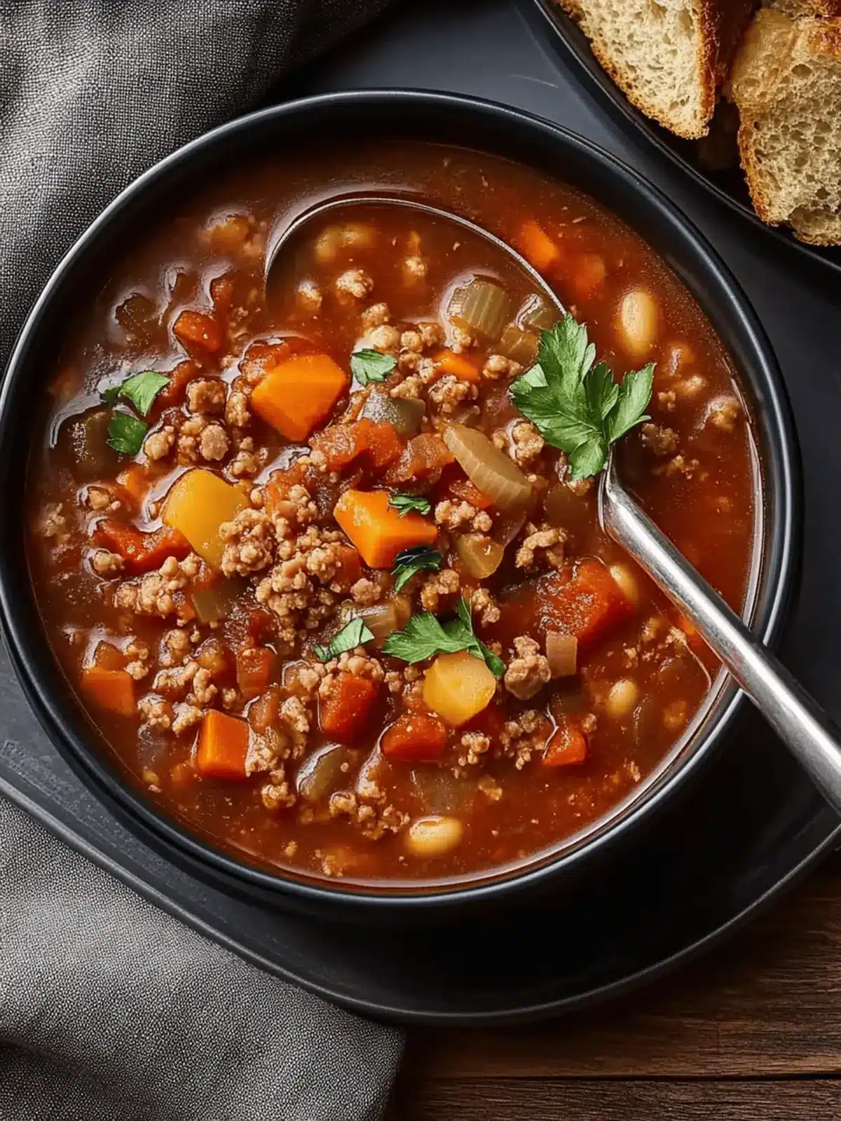 Hearty Hamburger Soup