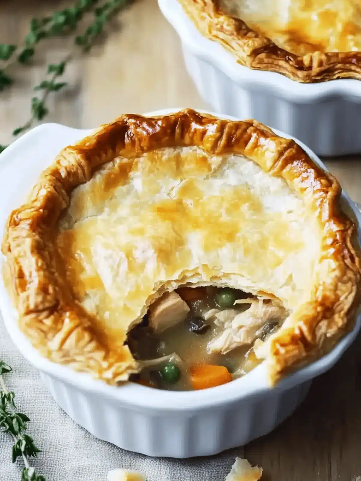 Leftover Turkey Pot Pies