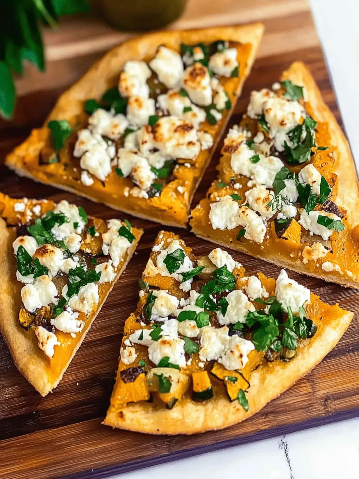 Acorn Squash and Goat Cheese Flatbread