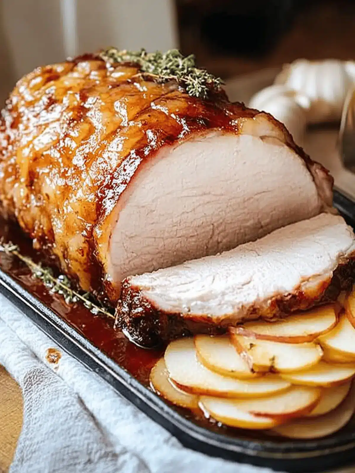 Pork Roast with Apple Brandy Glaze