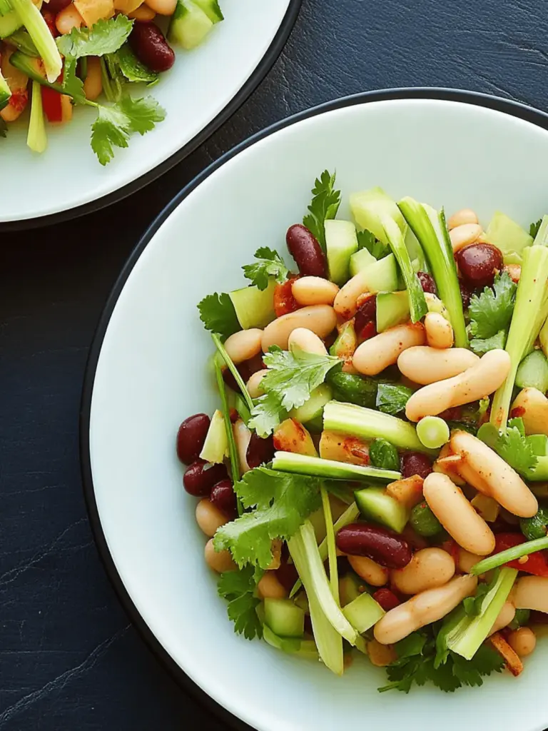 Five-Bean Salad with Smoked Paprika Vinaigrette
