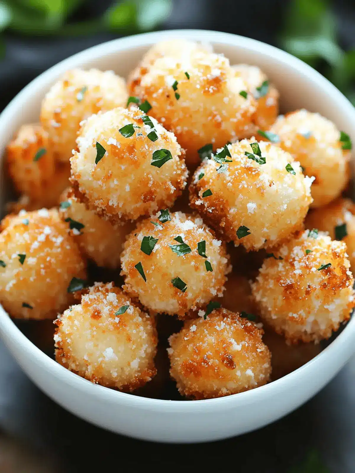 Crispy Parmesan Cauliflower Bites