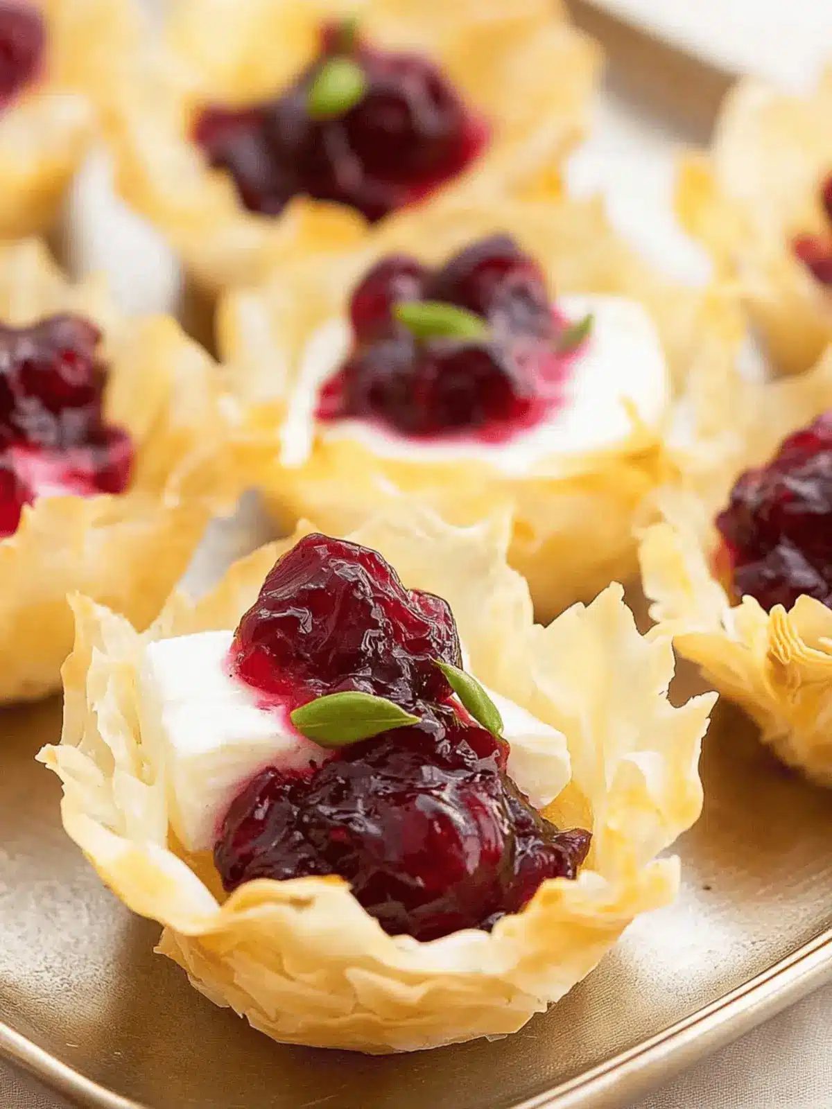 Irresistible Brie and Cranberry Phyllo Cups You’ll Love 4 Brie and Cranberry Phyllo Cups