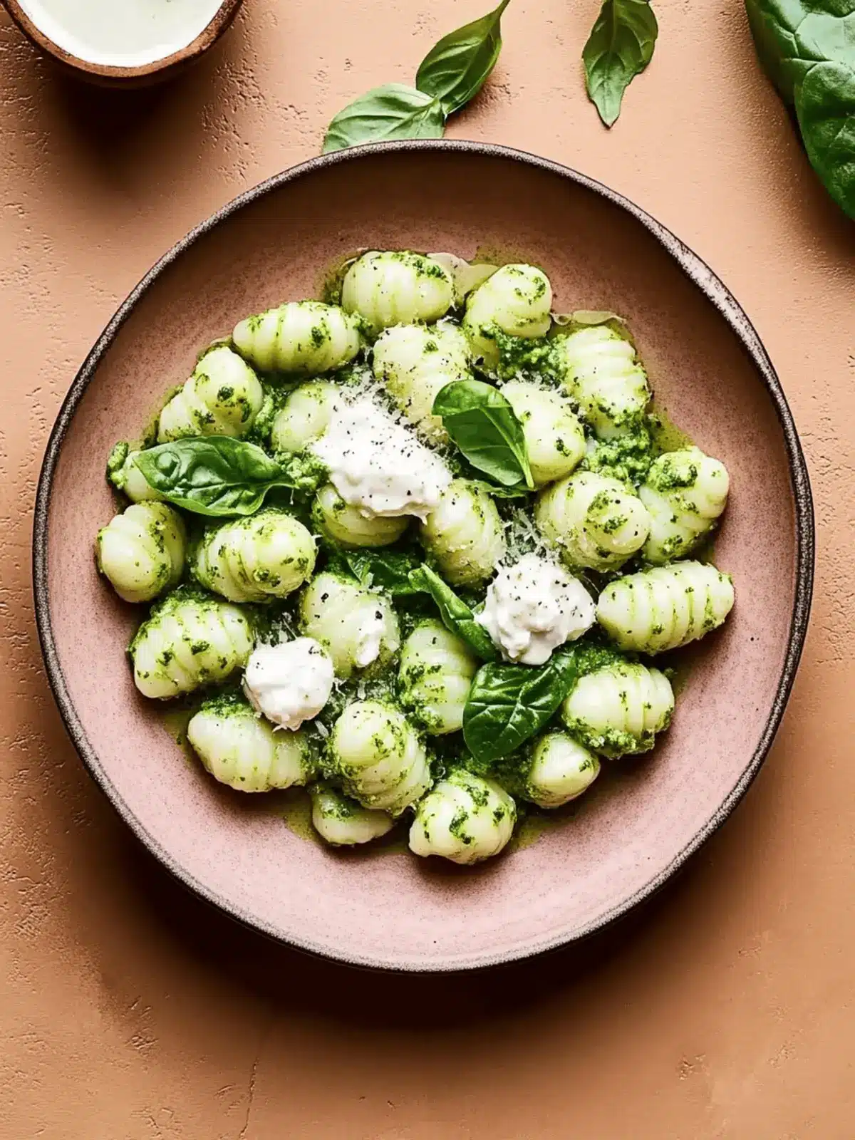 Spinach Pesto Gnocchi
