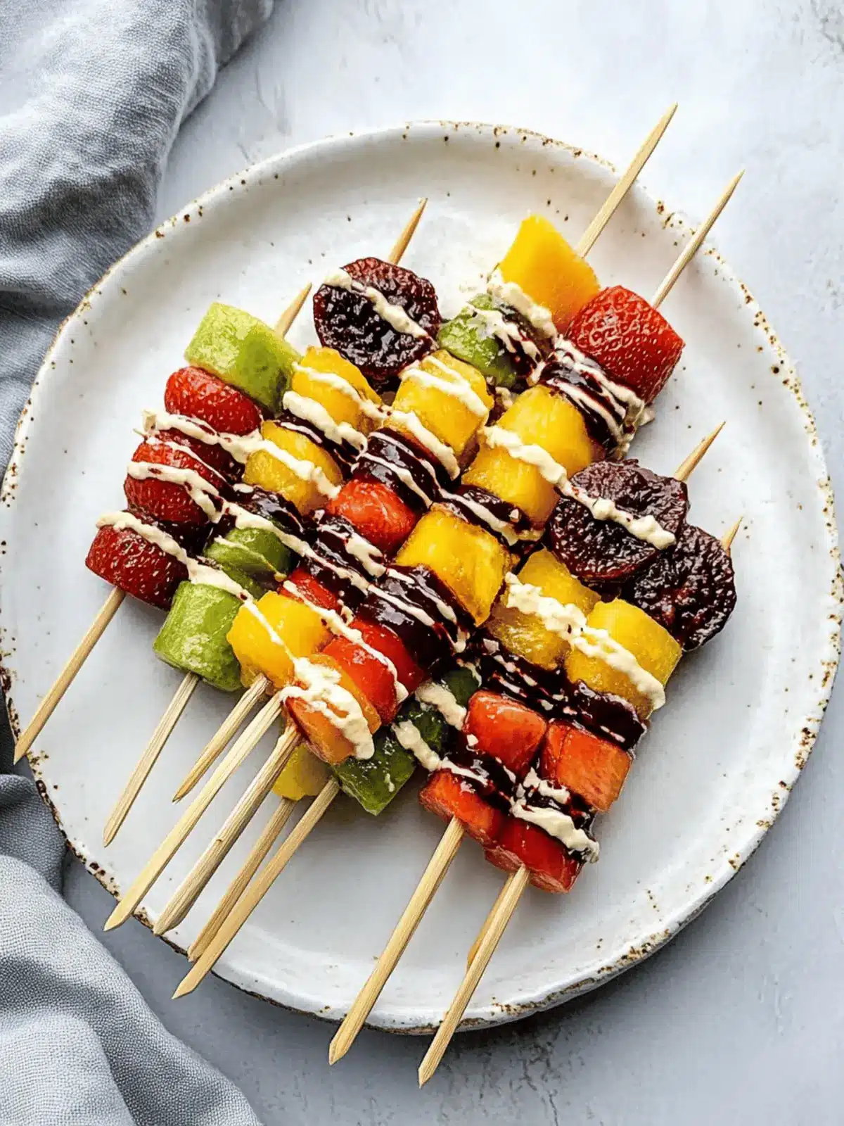 Rainbow Fruit Skewers