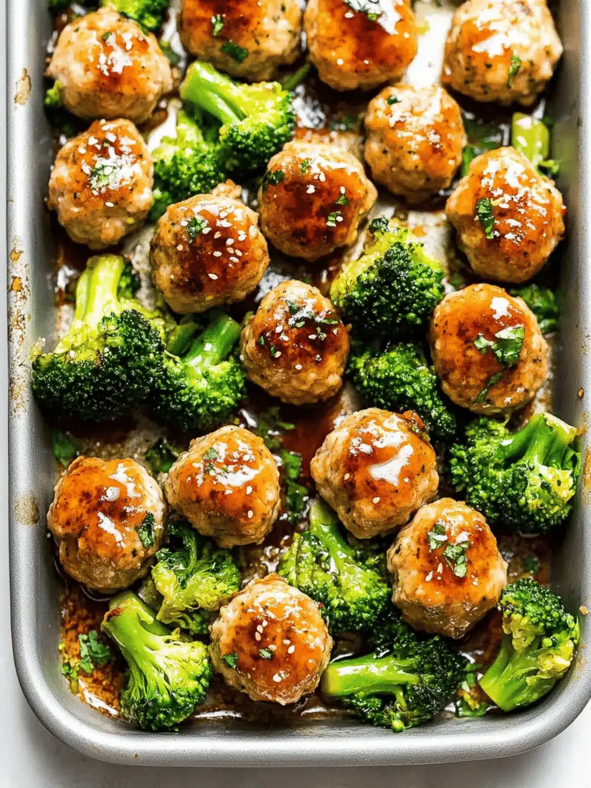 Freezer Teriyaki Chicken Meatballs with Broccoli Made Easy 5 Freezer Teriyaki Chicken Meatballs with Broccoli