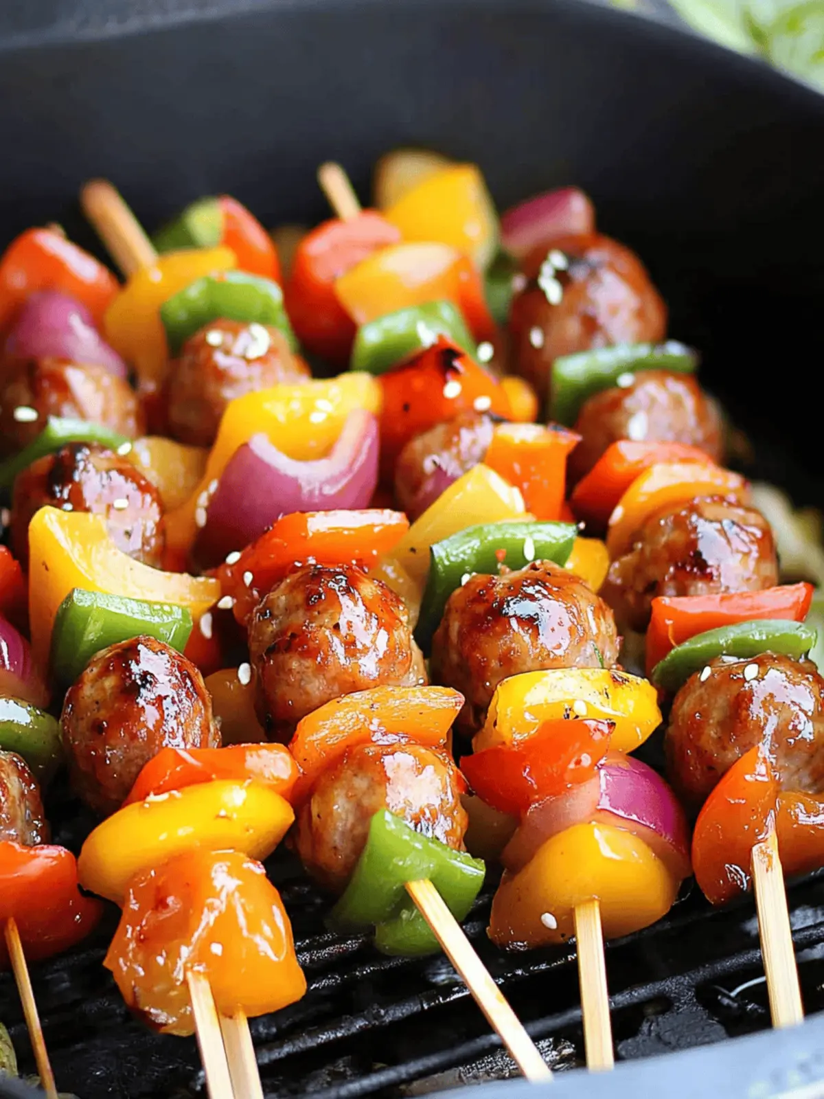 Sweet and Sour Meatball Kabobs: Grilled Goodness Awaits 5 Sweet and Sour Meatball Kabobs