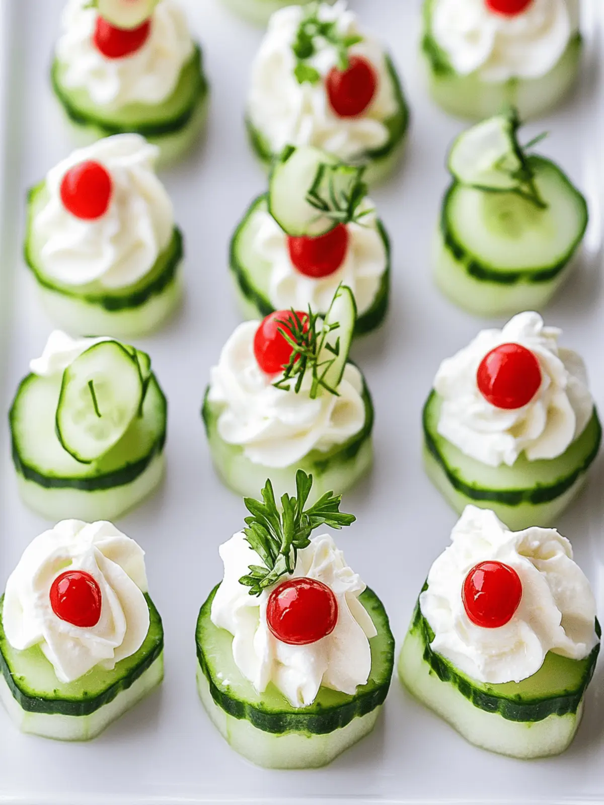 Cucumber Bites with Cream Cheese