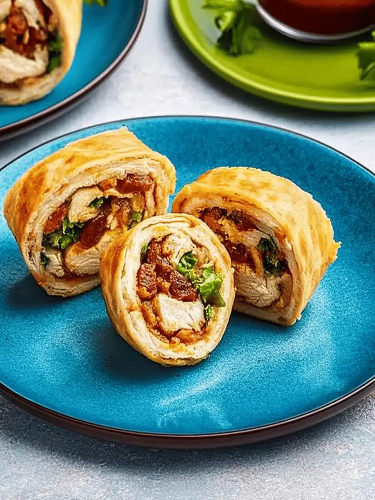 Barbecue Chicken Roll-Ups