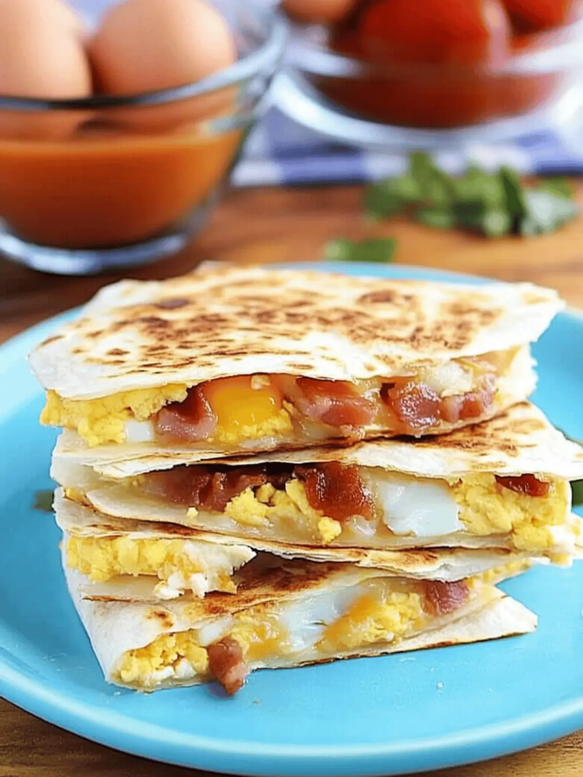 Bacon Egg Cheese Quesadillas for a Cozy Breakfast Win 2 Bacon Egg Cheese Quesadillas