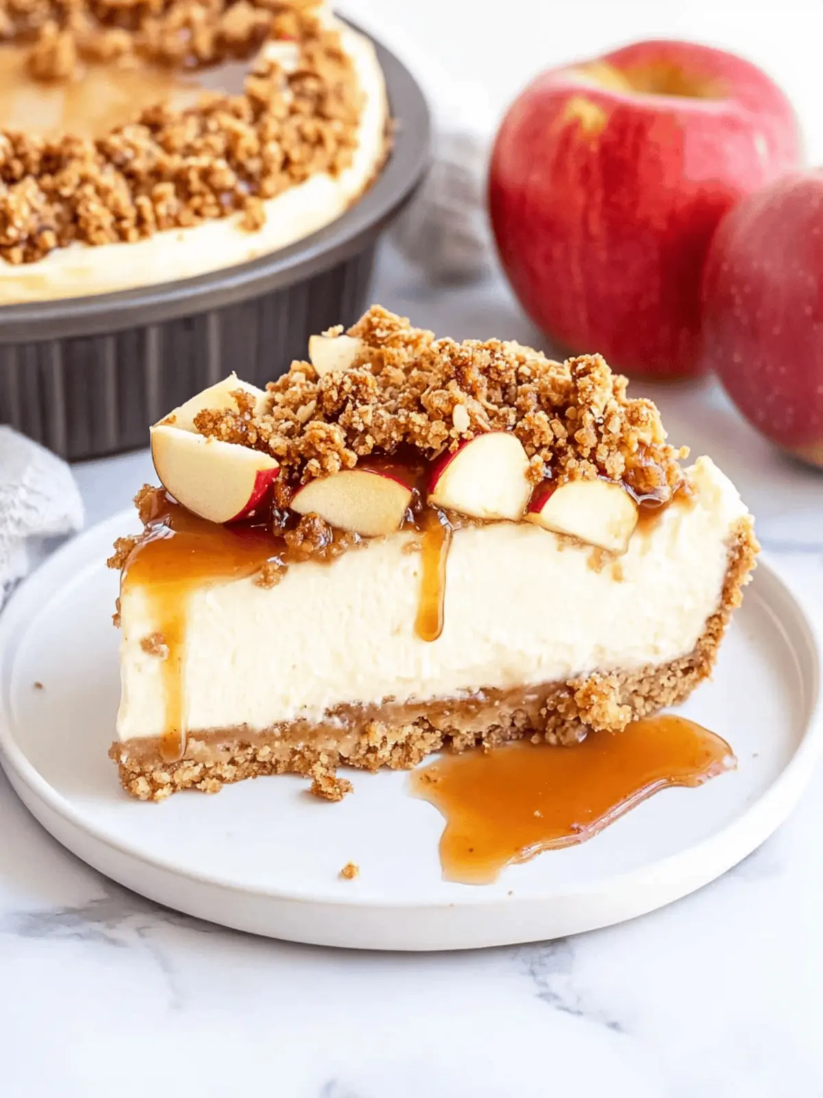 Irresistible Apple Crisp Cheesecake for Cozy Nights 4 Apple Crisp Cheesecake