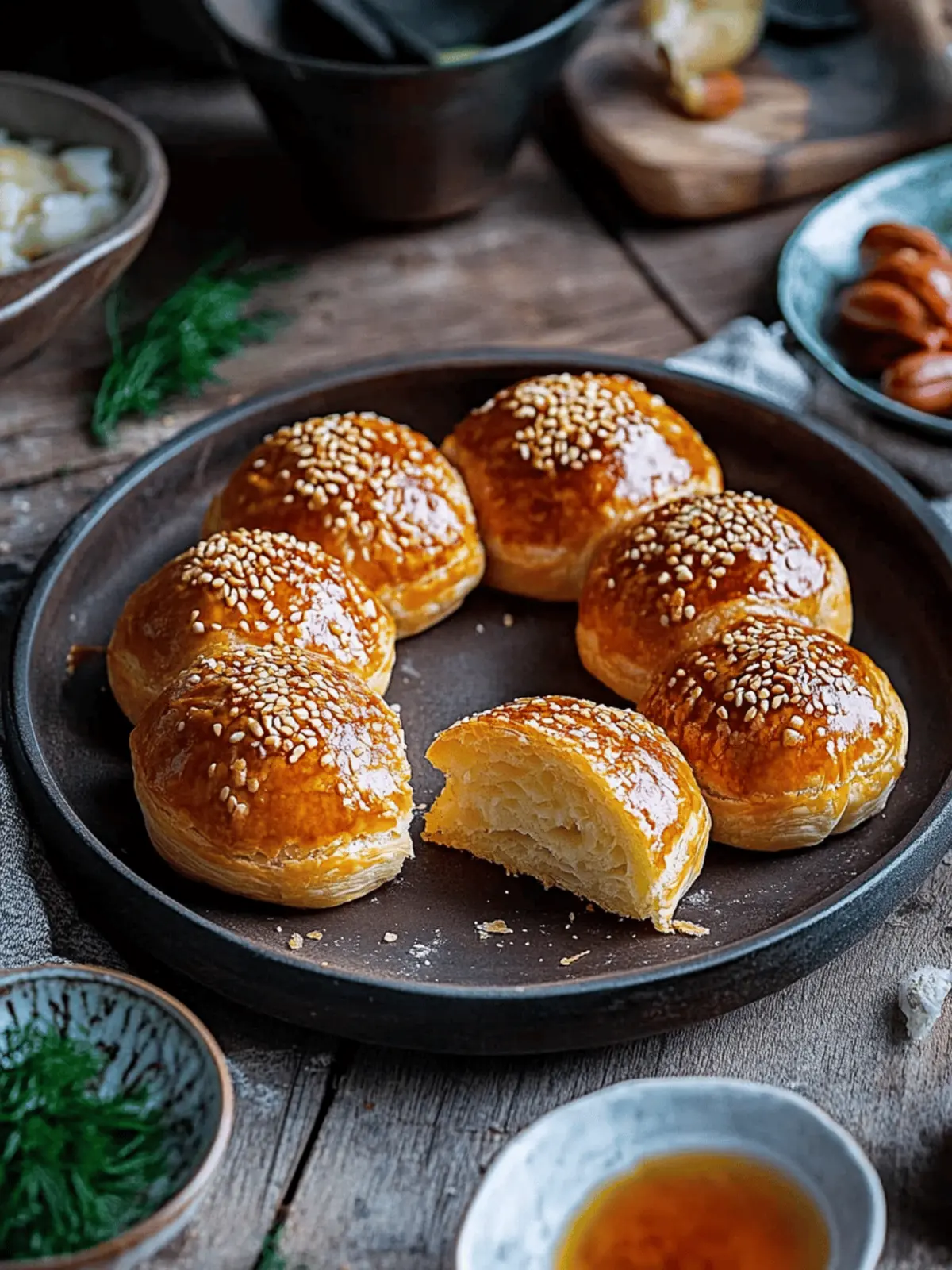 Irresistible Pogaca Soft Turkish Pastry with Feta & Potatoes 3 Pogaca (Soft Turkish Pastry)