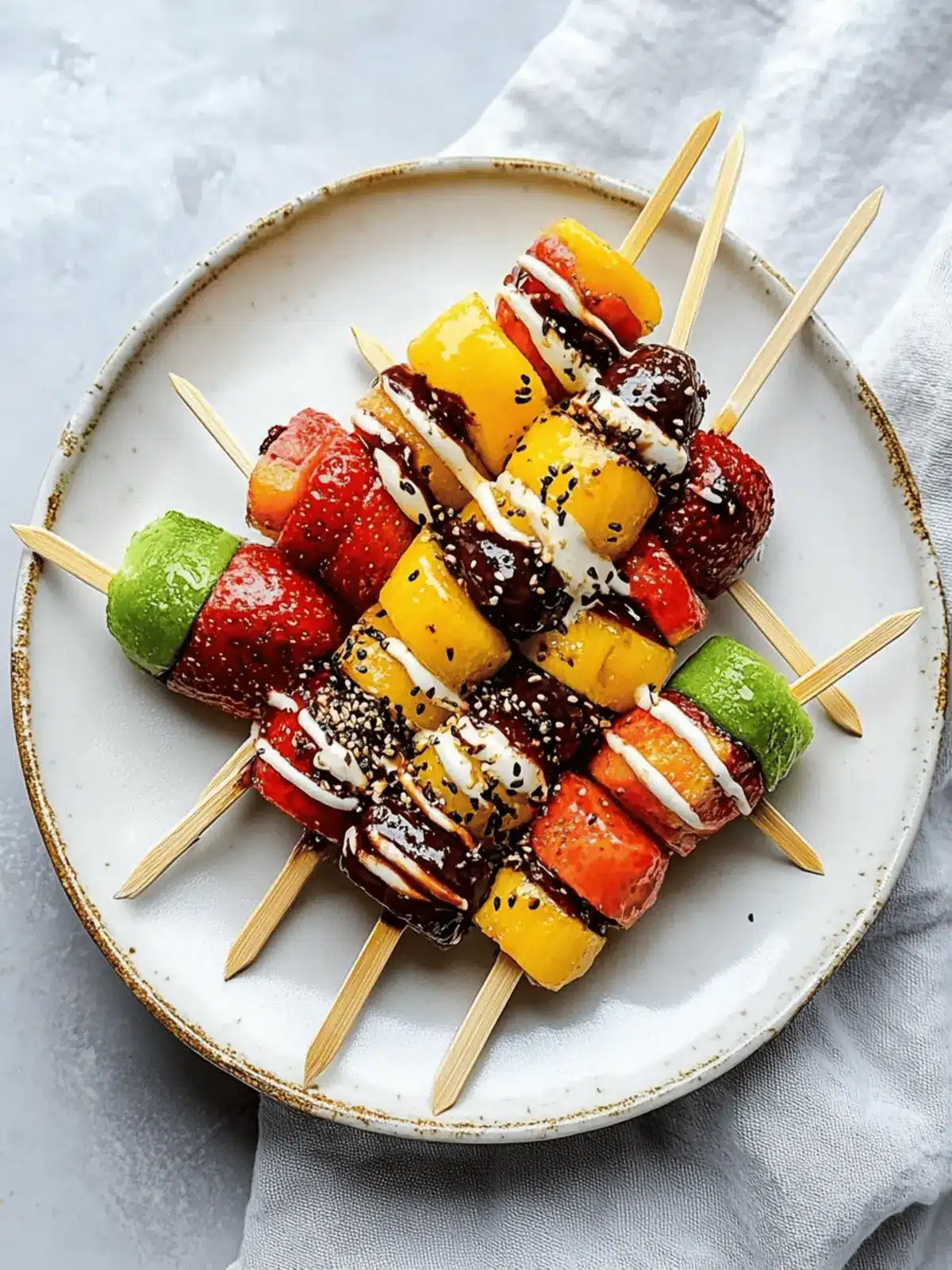 Rainbow Fruit Skewers