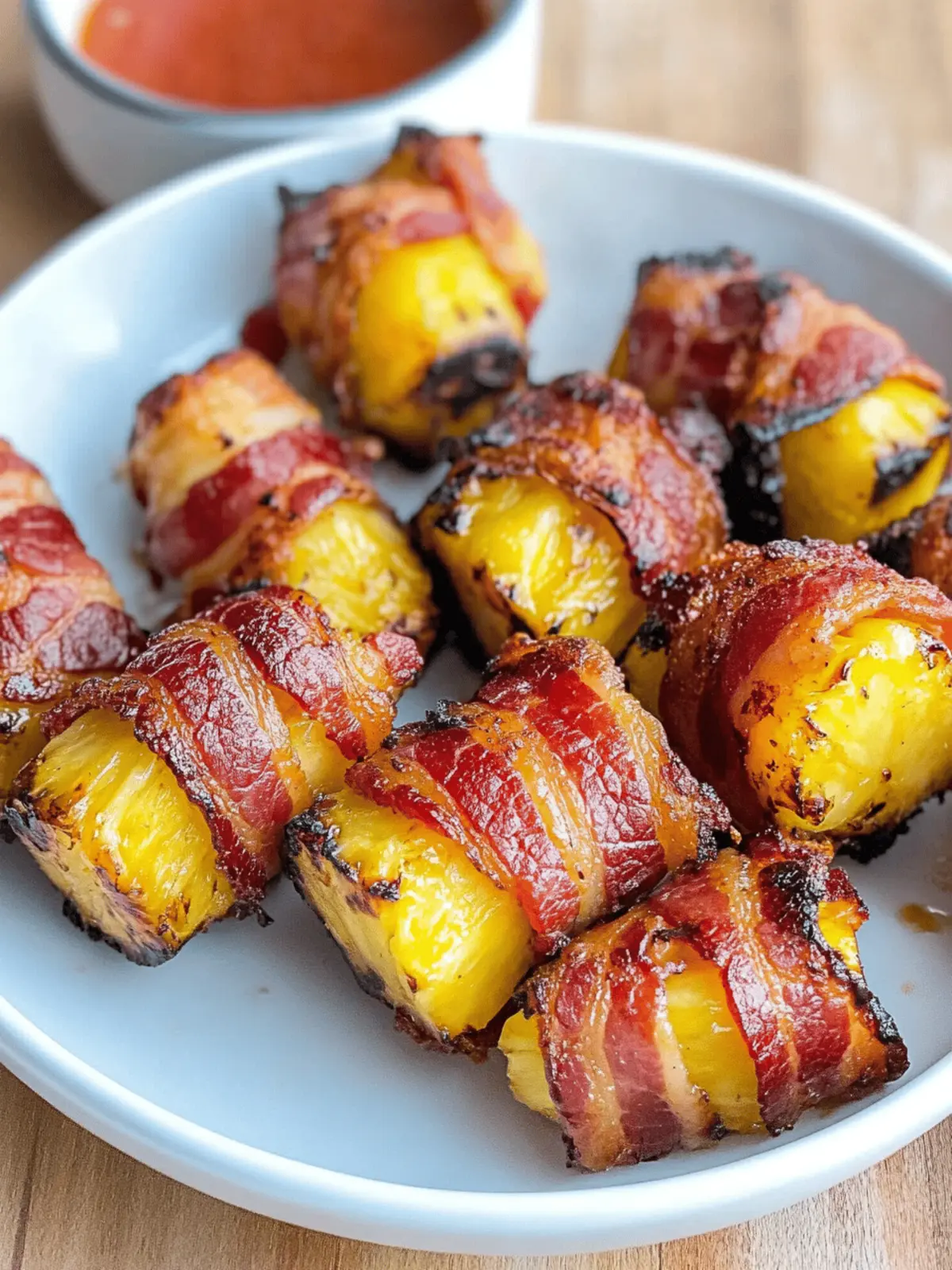 Bacon Wrapped Pineapple (Air Fryer)
