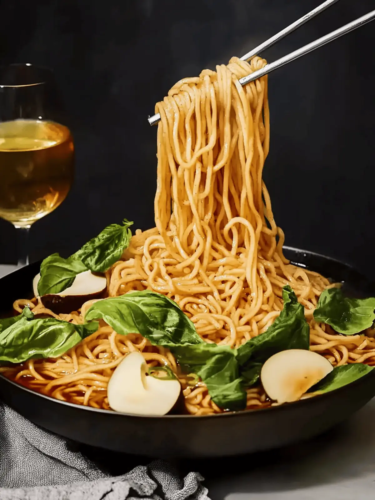 Delicious Longevity Noodles with Snow Peas and Crunchy Chestnuts 4 Longevity Noodles