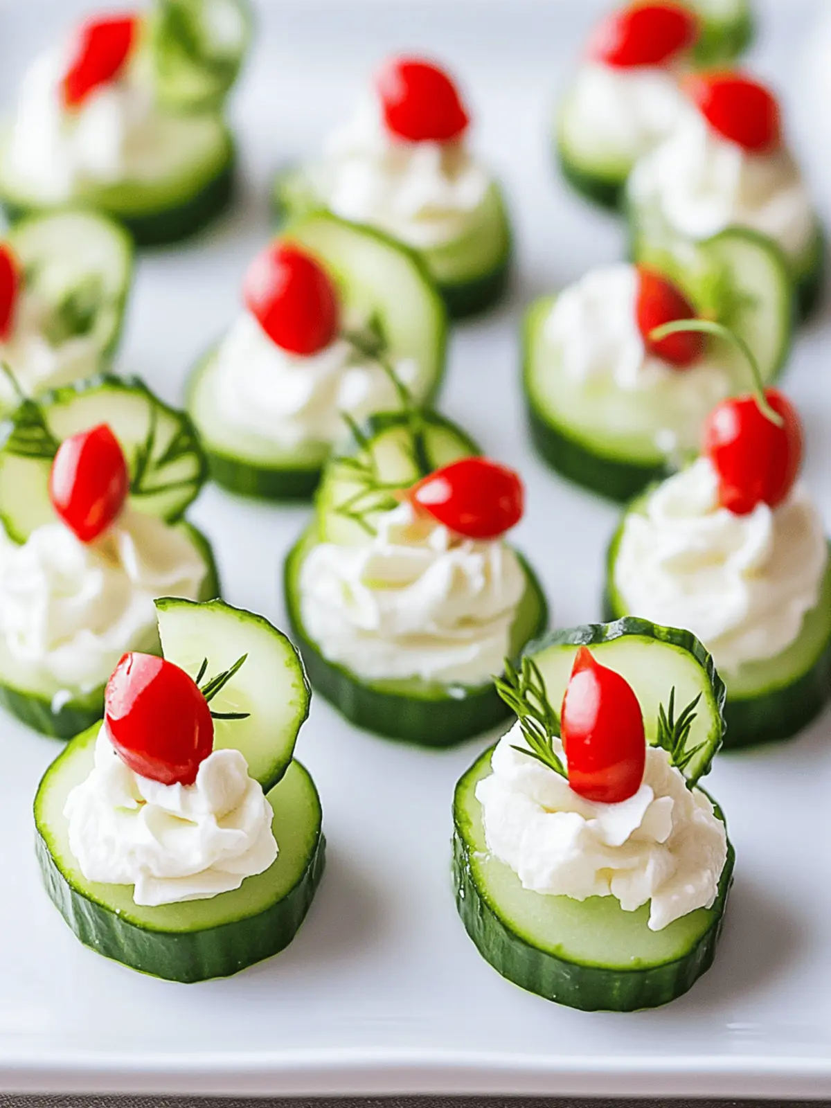 Cucumber Bites with Cream Cheese