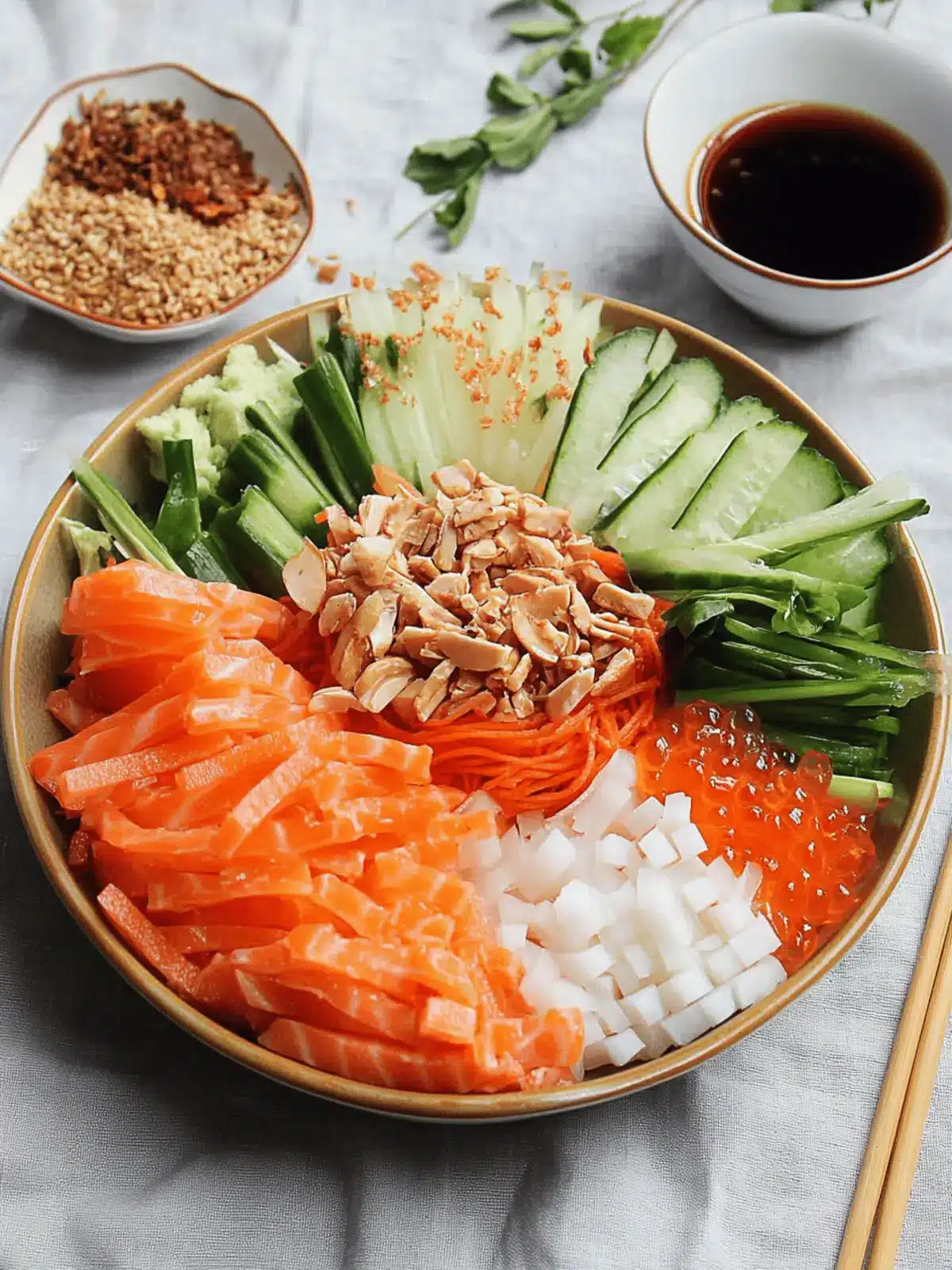 Colorful Yee Sang Prosperity Toss Salad for New Beginnings 2 Yee sang (prosperity toss salad)
