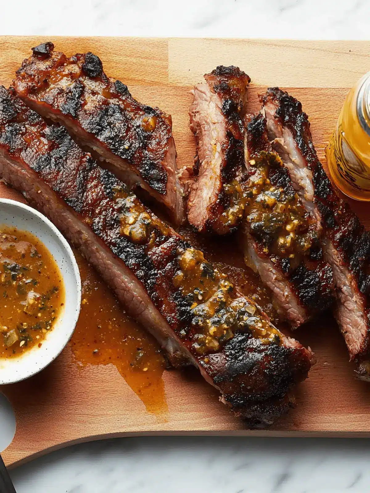 Grilled Pork Spareribs With Soda Bottle Barbecue Sauce