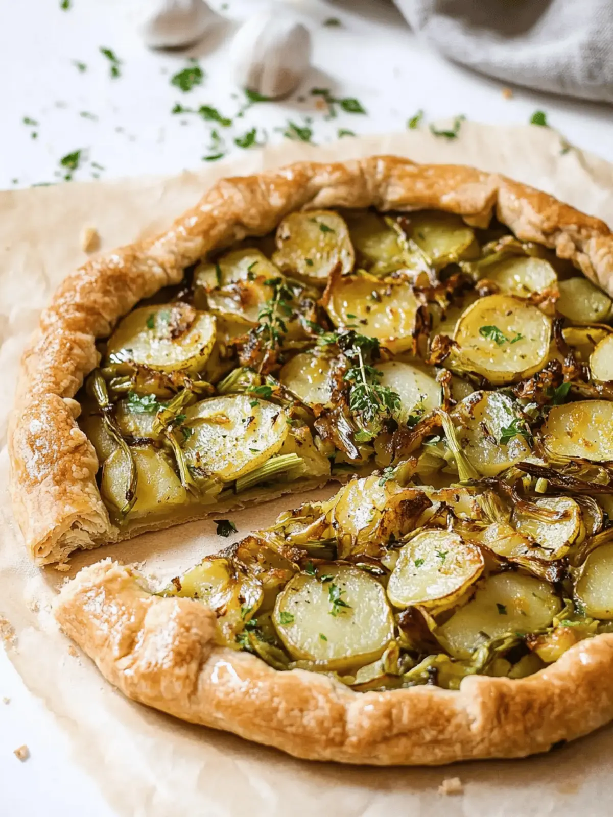 Leek and Potato Galette