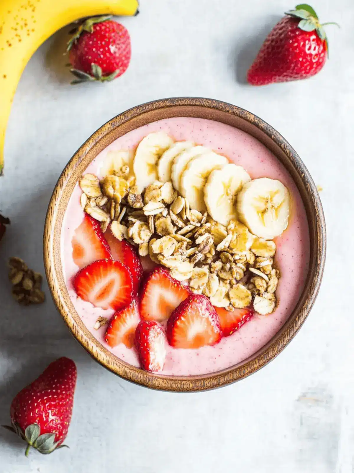Strawberry Banana Smoothie Bowl