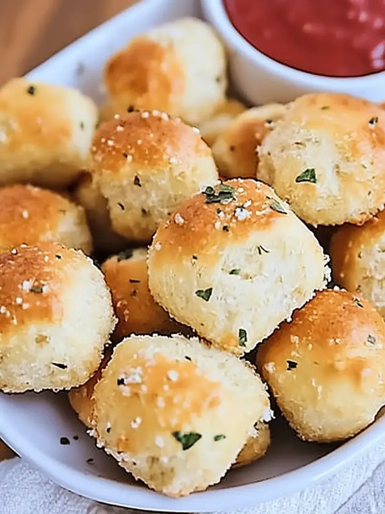 Soft Garlic Parmesan Pretzel Bites
