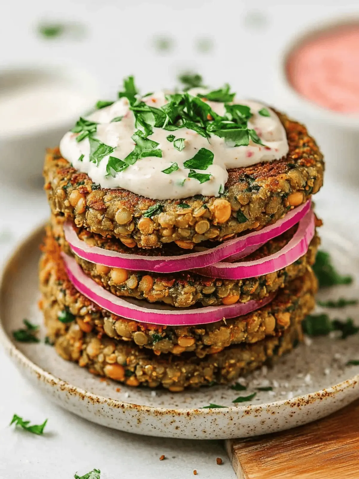 Lentil Burger Patties (Vegan)