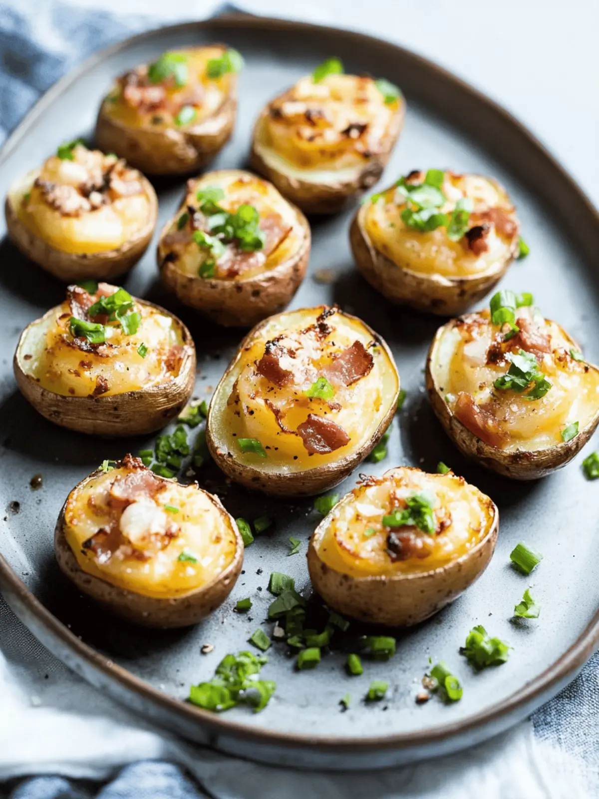 Twice Baked Baby Potatoes