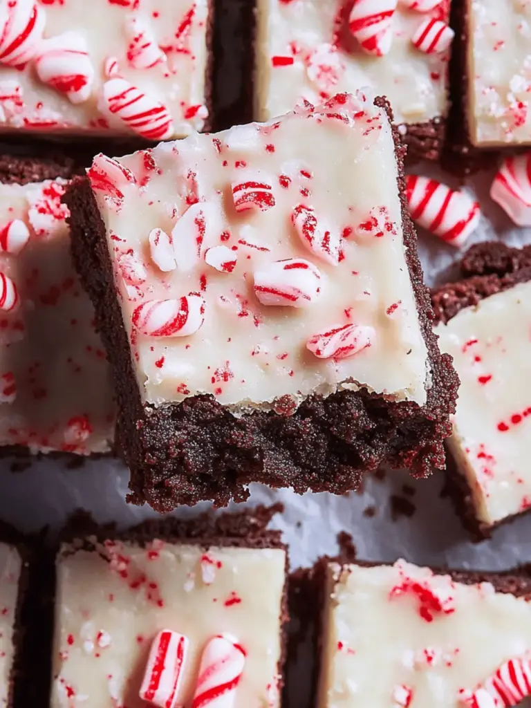 Peppermint Bark Brownies