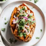 BBQ Chicken Stuffed Sweet Potatoes