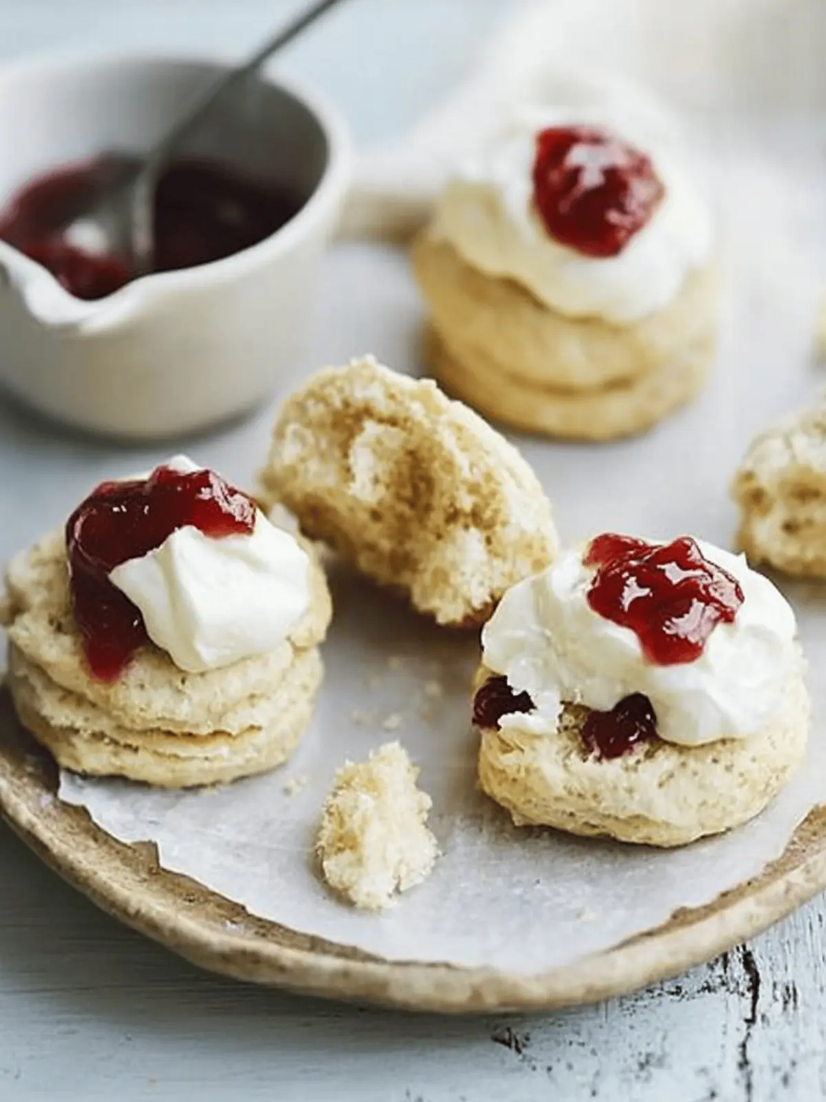 Classic scones with jam & clotted cream