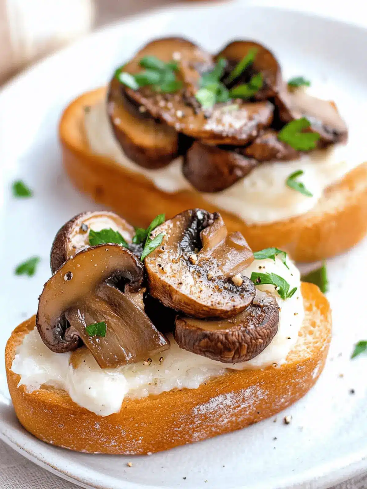Mushroom Crostini
