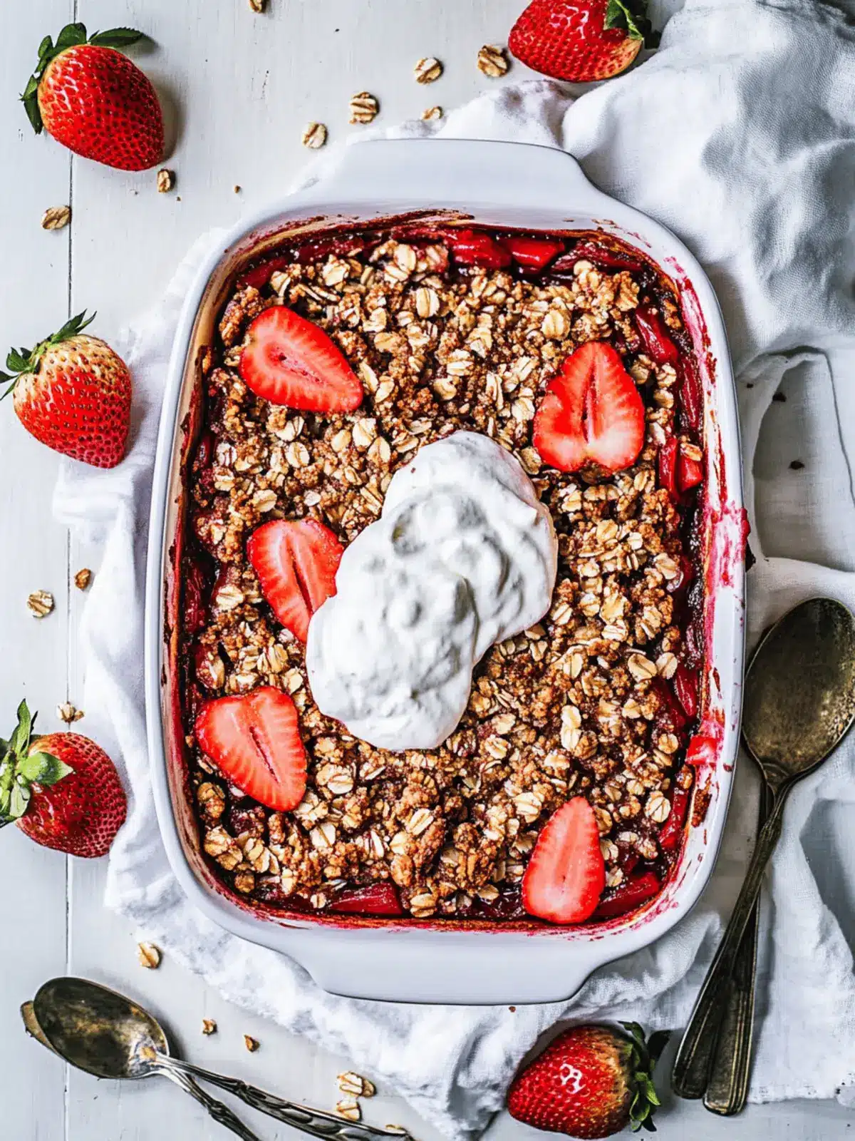 Strawberry Rhubarb Crisp