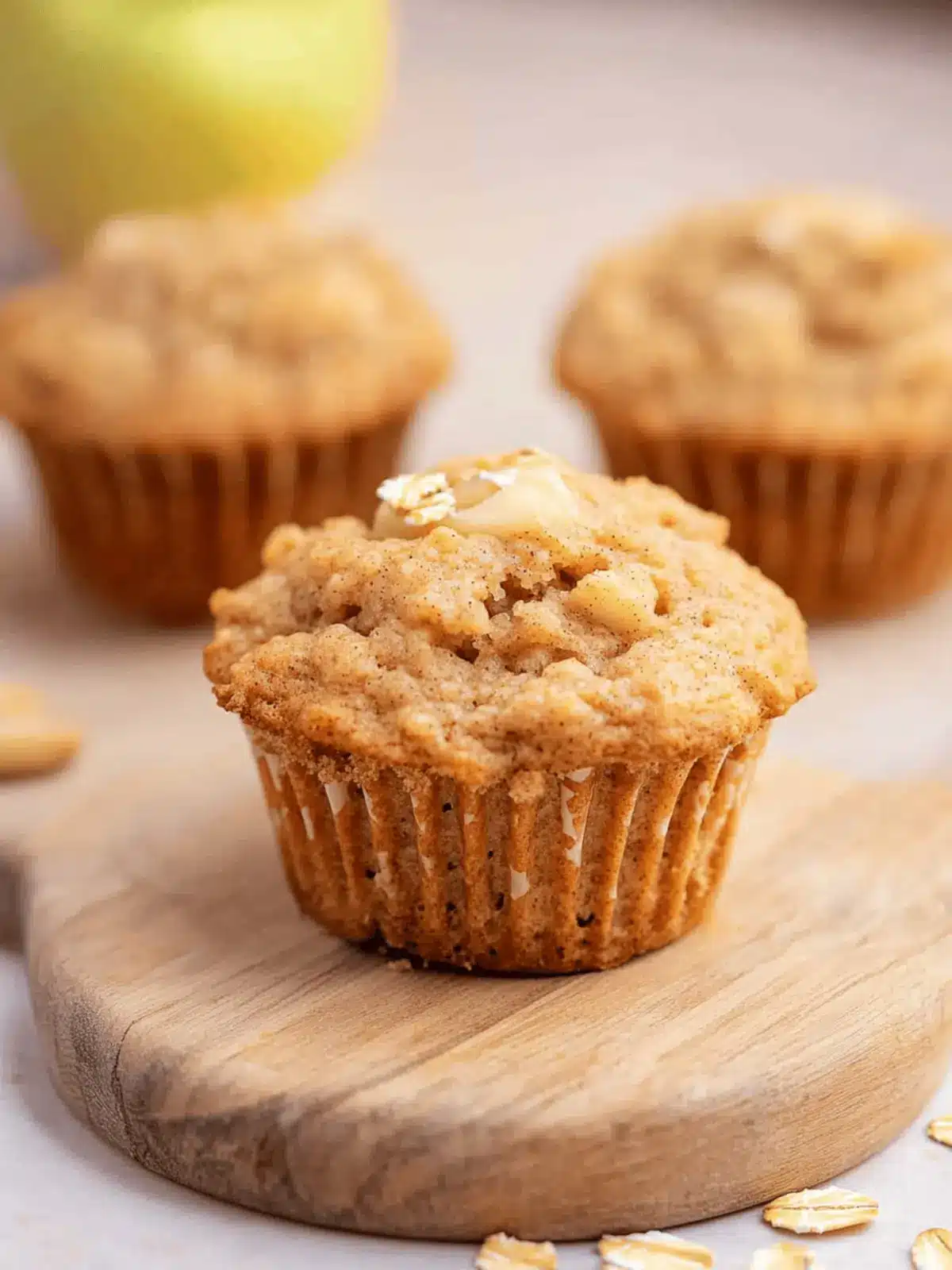 Deliciously Healthy Cinnamon Apple Muffins With Rolled Oats 4 Healthy Cinnamon Apple Muffins With Rolled Oats