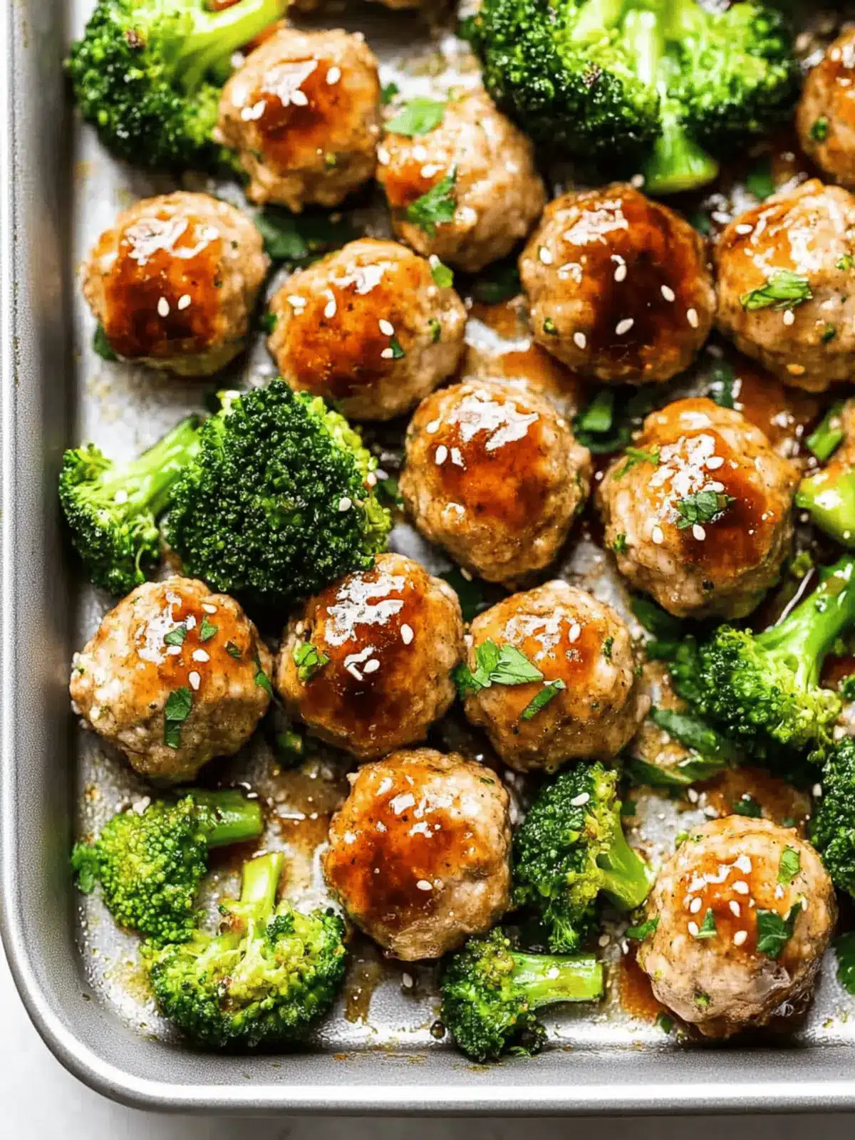 Freezer Teriyaki Chicken Meatballs with Broccoli Made Easy 3 Freezer Teriyaki Chicken Meatballs with Broccoli