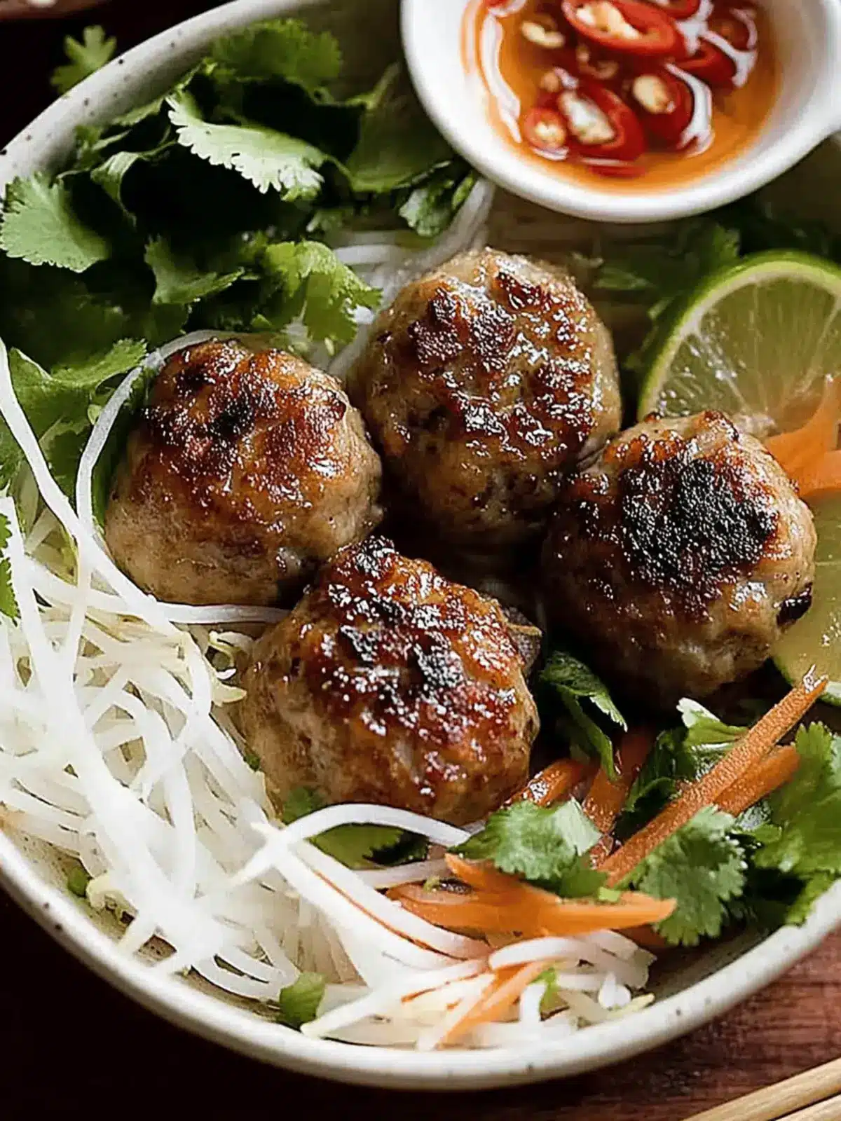 Bun Cha (Vietnamese Meatballs!)