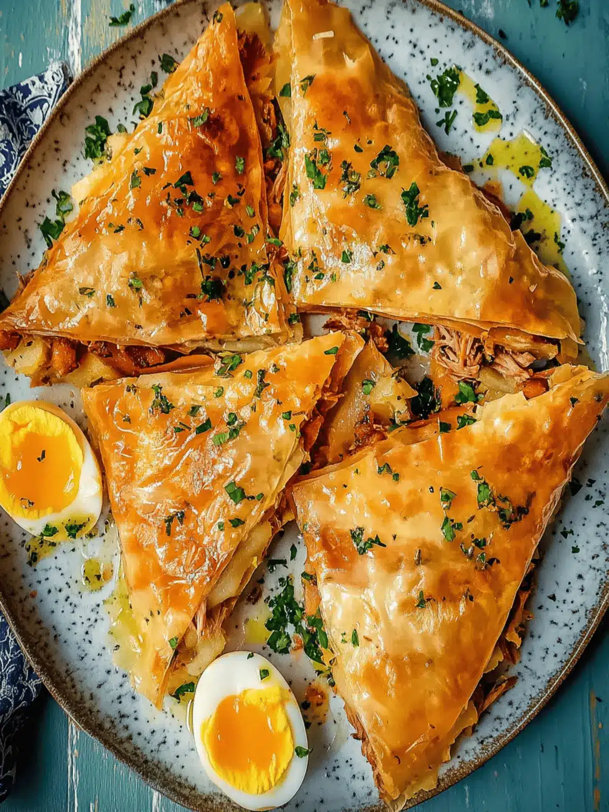 Tunisian Brik au Thon: Crispy Phyllo Packed with Flavor 3 Tunisian Brik au Thon (Phyllo Stuffed with Potato, Tuna, and Egg)