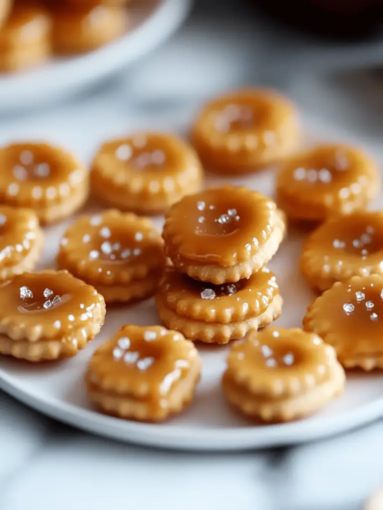 Salted Caramel Cracker Bites