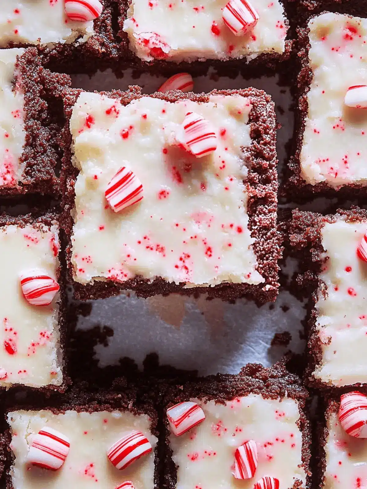 Peppermint Bark Brownies