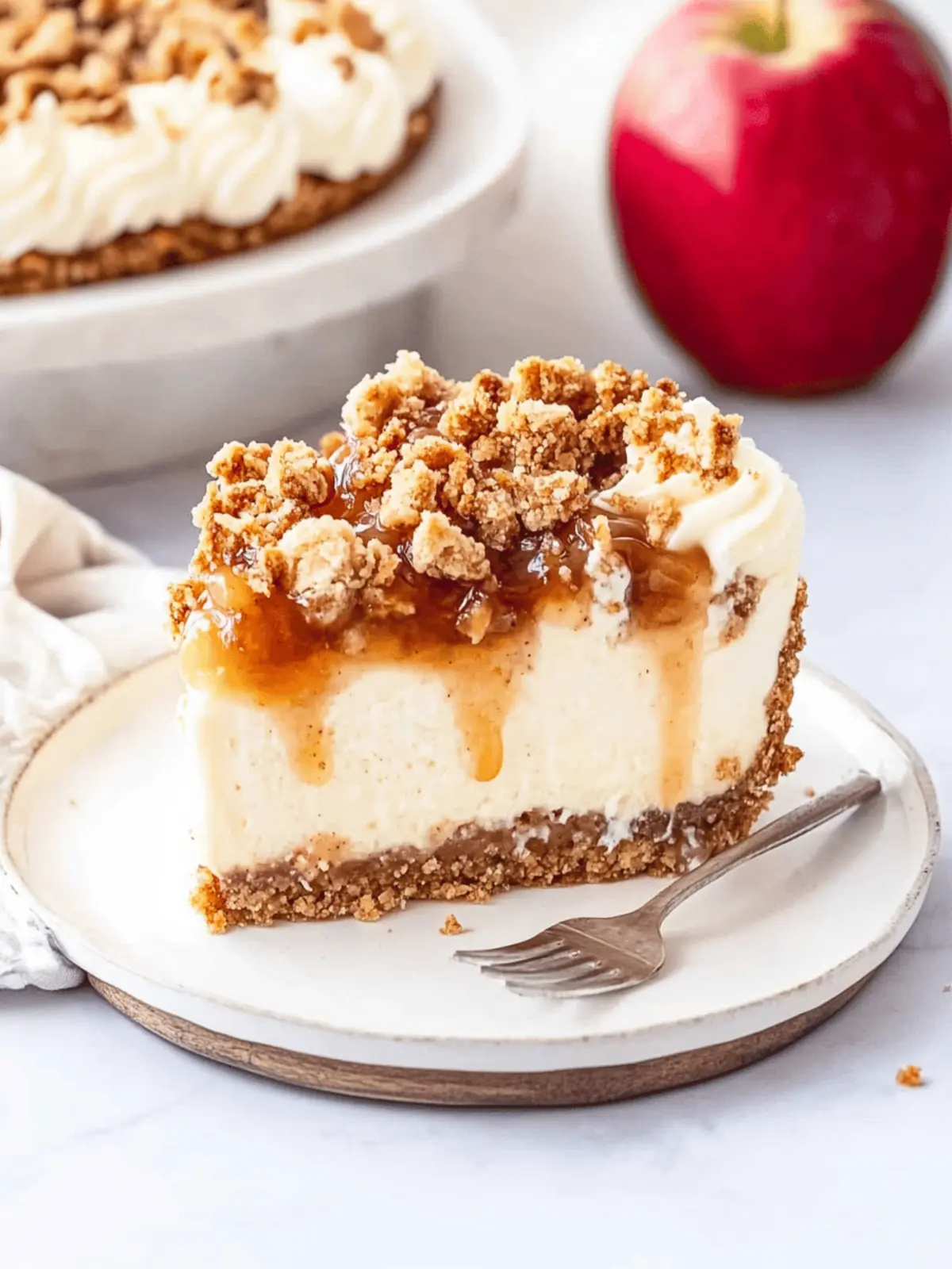 Irresistible Apple Crisp Cheesecake for Cozy Nights 3 Apple Crisp Cheesecake