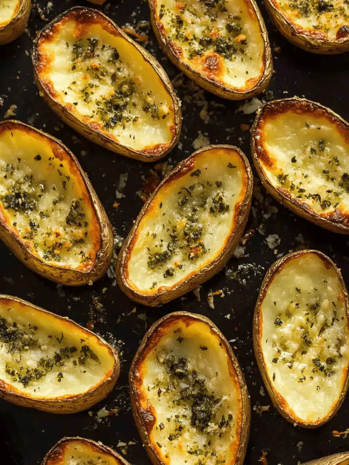 Garlic Butter Potato Skins: Irresistibly Crunchy Comfort Food 2 Garlic Butter Potato Skins