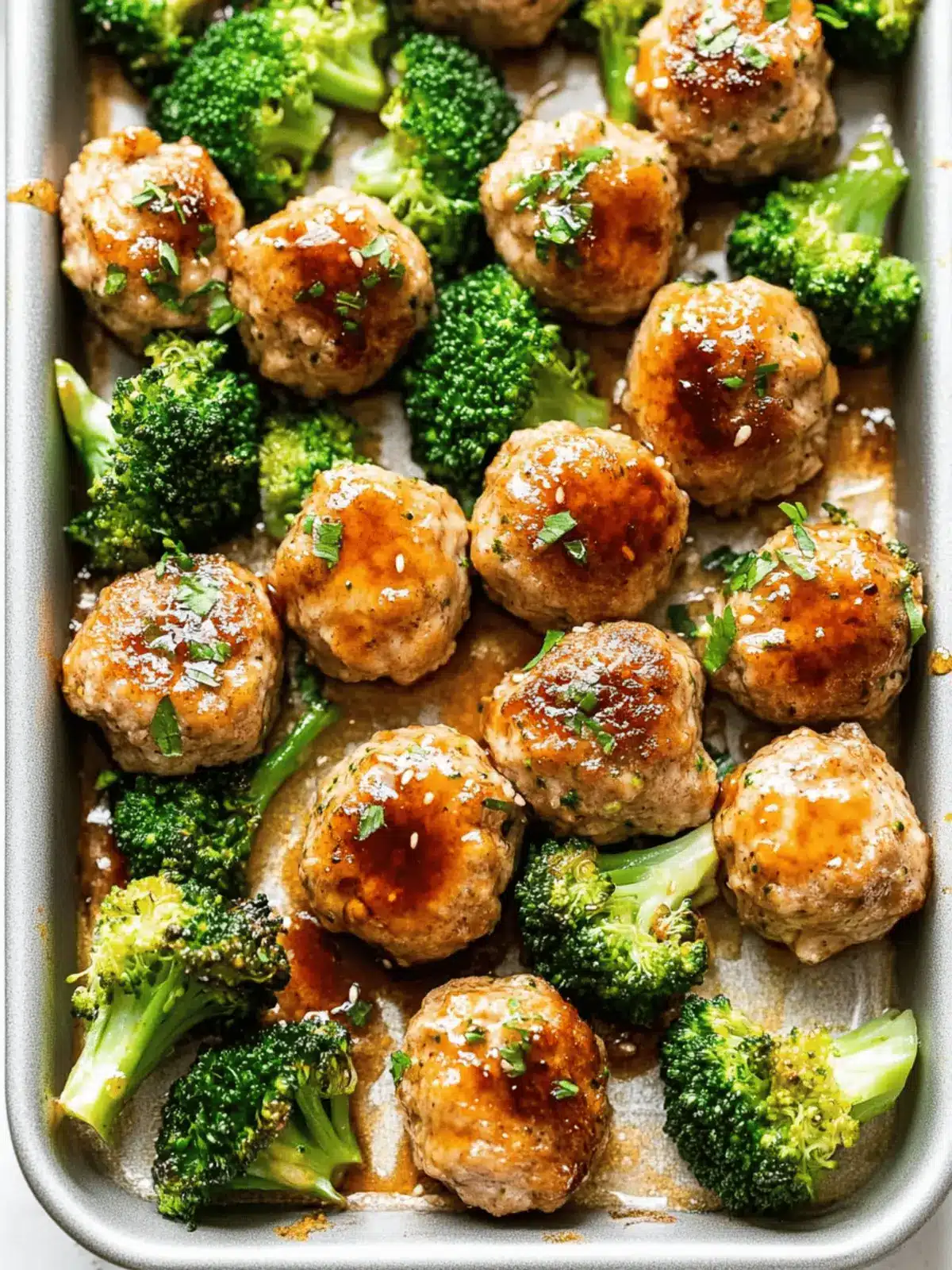 Freezer Teriyaki Chicken Meatballs with Broccoli Made Easy 4 Freezer Teriyaki Chicken Meatballs with Broccoli
