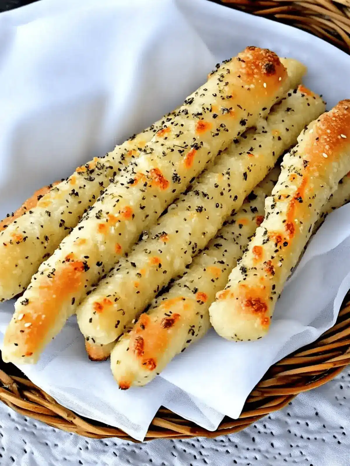 Cheesy Garlic And Herb Breadsticks
