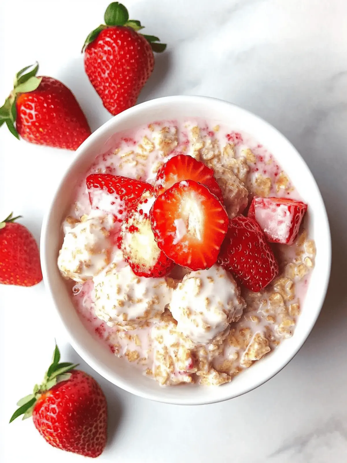 Strawberry Shortcake Overnight Oats